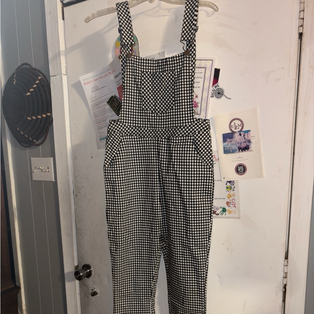 Dance & Marvel Monochrome Checkered Jumpsuit